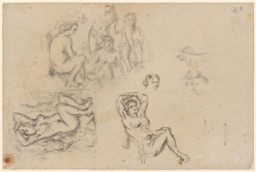 Study Sheet, Bathing Women