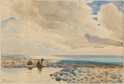 Washerwoman at the Sea in Cogoleto