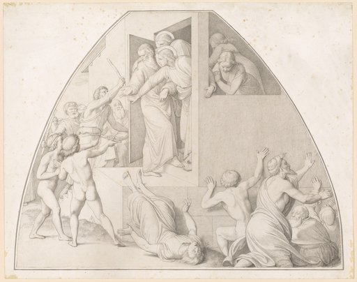 Lot Protected by Two Angels (Genesis 19, 1-11)