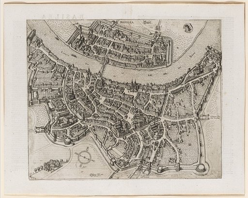 Small Bird's-Eye View of Basel, from the Southwest