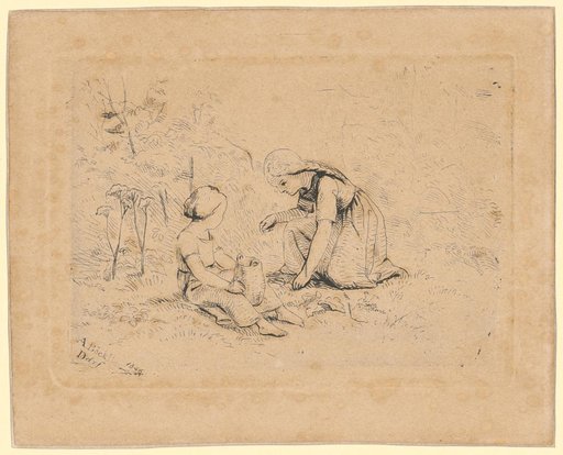 Two Girls in the Grass