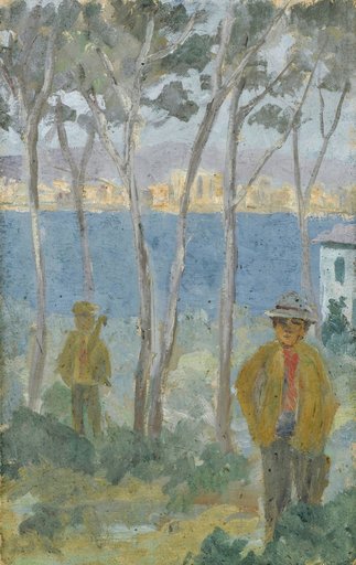 View over a Sea Bay to a Southern City