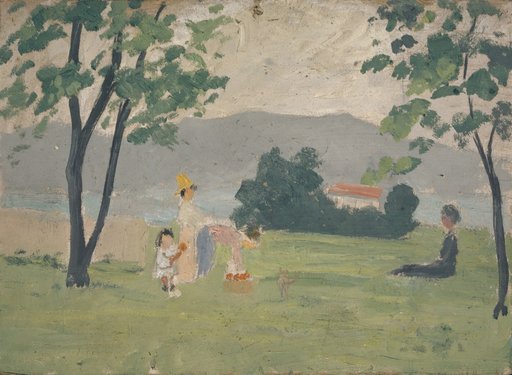 Women and Child in a Meadow