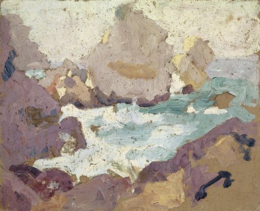 Sea Surf and Rocky Coast