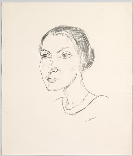 Woman's Head with Necklace (Frau Parcus)