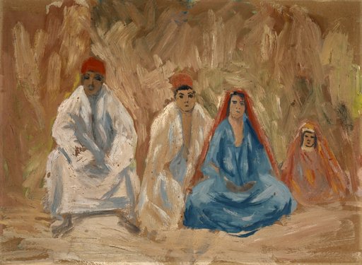 Four Crouching Bedouins