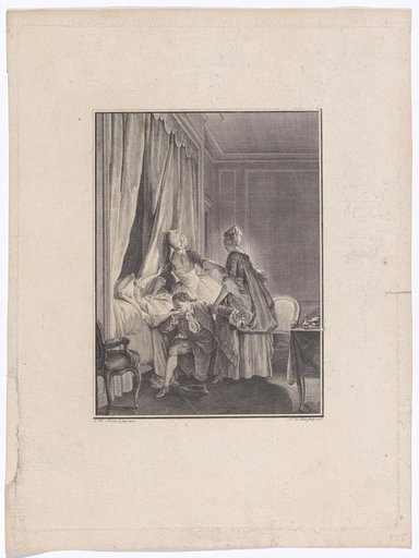 "L'inoculation de l'amour", Illustration to Jean-Jacques Rousseau's "La Nouvelle Héloïse"