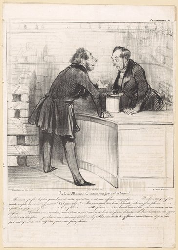 Robert Macaire, Director of an Industrial Newspaper