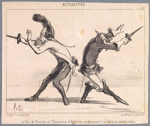 The King of Prussia and the Emperor of Austria Preparing to Engage in a Great Battle