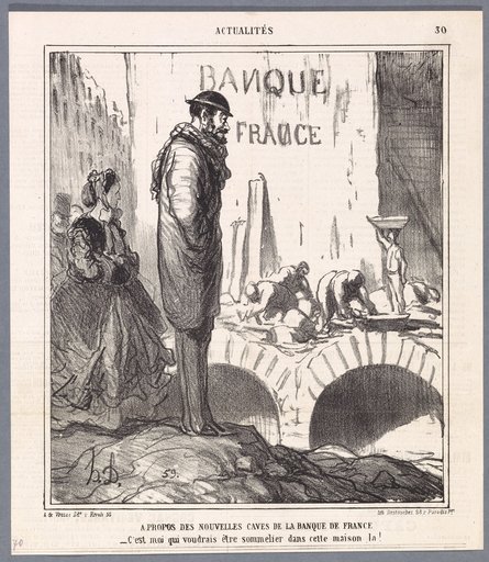 Regarding the New Cellars of the Bank of France