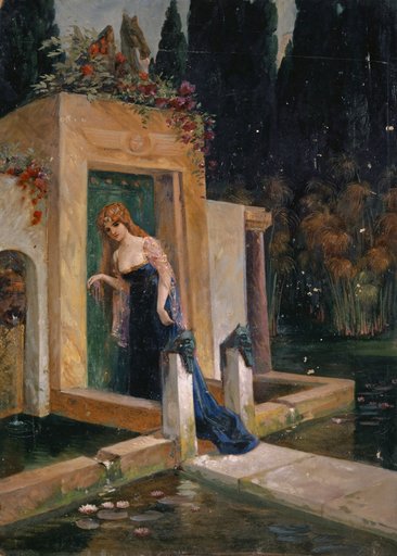 Viviane at Merlin's Grave