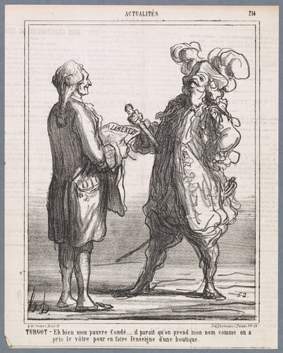 Turgot: "Well, my poor Condé [...]"
