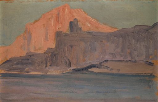 Sea and Rocky Coast with a Castle