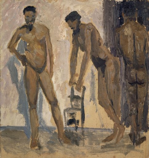 Three Naked Black Men
