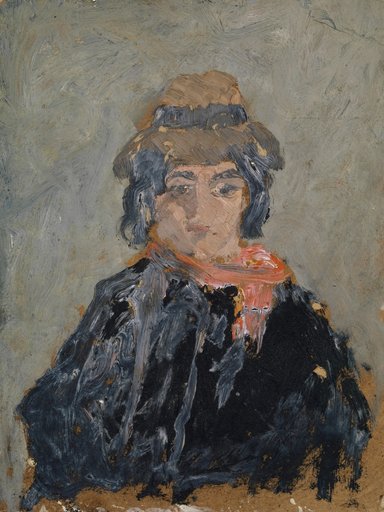 Woman with a Red Neck Scarf