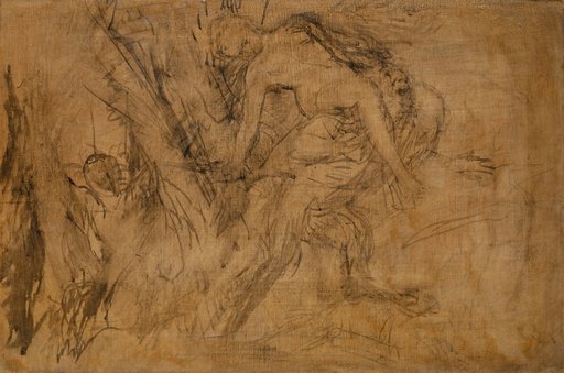 Study for "Nymph on the Shoulders of Pan"