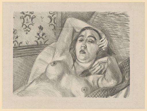 Reclining Female Nude in Half-Length