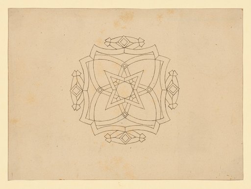 Constructed floor plan of a baldachin