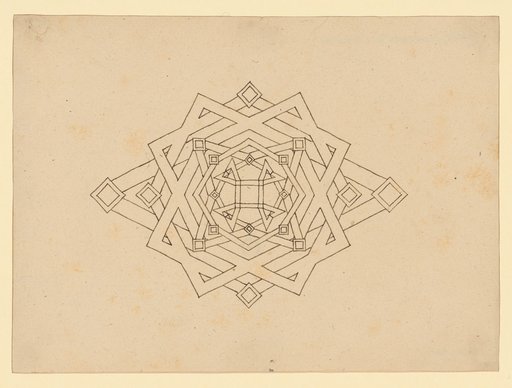 Constructed floor plan of a baldachin
