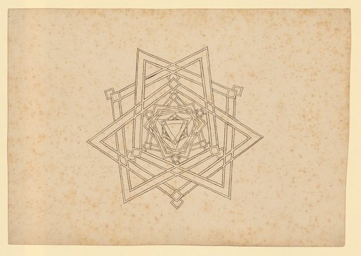 Constructed floor plan of a baldachin