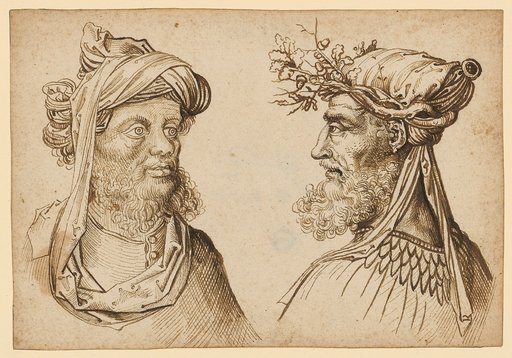 Two Oriental heads