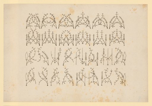 Schemata of Elevations for Baldachins (Instructional Sheet)