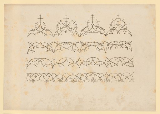 Schemata of Elevations for Baldachins and Tracery Friezes (Instructional Sheet)