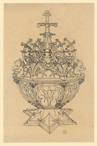 Gothic Censer with Kneading Putti