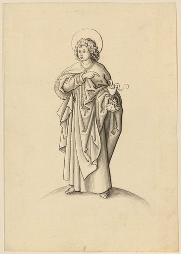 The Evangelist John, Facing Left