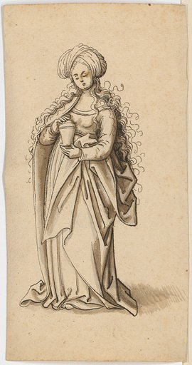 Saint Mary Magdalene, with Turban and Ointment Jar