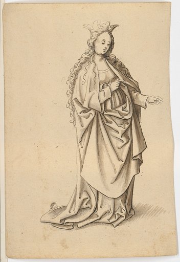 Crowned Female Figure (Saint)