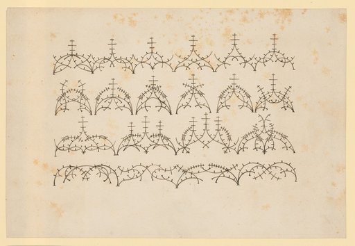 Schemata of Elevations for Baldachins and Tracery Friezes (Instructional Sheet)