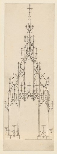 Elevation Schema of a Monstrance Tower or Altar Canopy