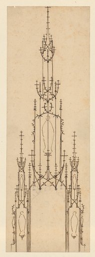 Elevation Schema of a Monstrance Tower or Altar Canopy