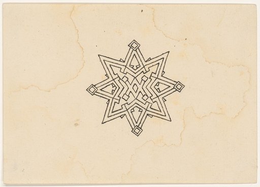 Constructed Baldachin Floor Plan, Star-Shaped