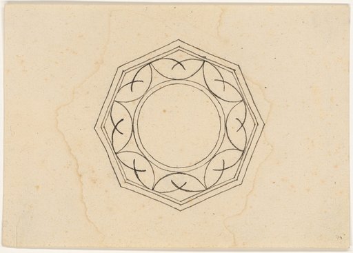 Constructed Floor Plan of a Pedestal, Possibly of a Monstrance