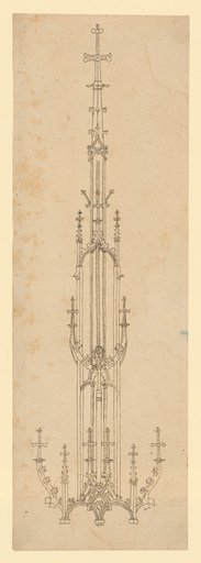 Elevation of a baldachin tower