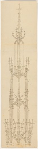 Elevation of a baldachin tower