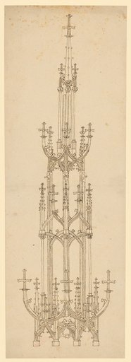 Elevation of a baldachin tower