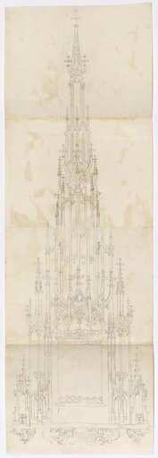 Elevation of a Tower Monstrance (without shaft and base)