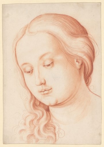Head of a Young Woman with Downcast Eyes