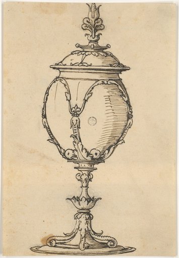 Ostrich Egg(?) Cup with Lid