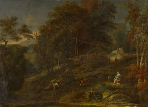 Forest Landscape with Figures