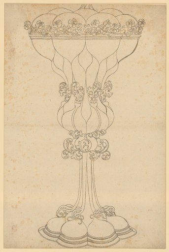Tall lidded cup