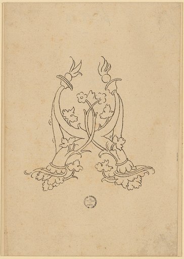 Ornament of crossed cornucopias