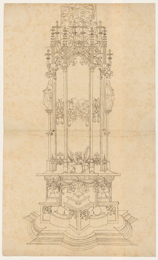 Elevation of a tabernacle or wall tomb