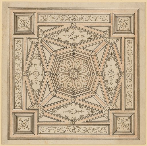 Design for a carved and coffered ceiling