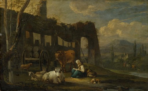 Italian Landscape with Figures