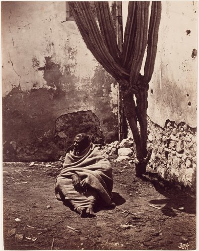 Seated Man Next to a Cactus (Tangier)