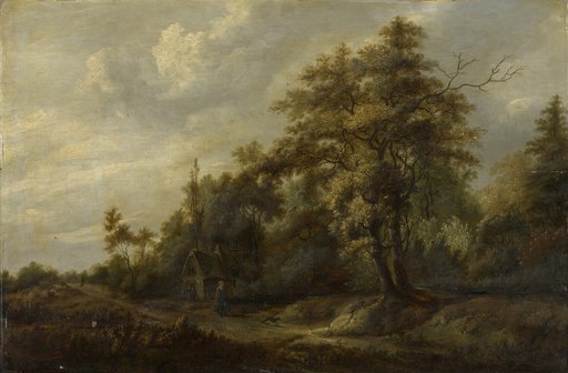 Forest Path with Figures